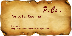 Portois Cserne névjegykártya